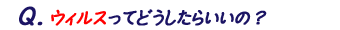ウィルス対策